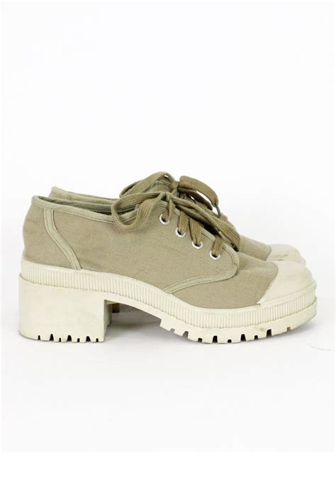 90's chunky platform sneakers|90s canvas shoes women.